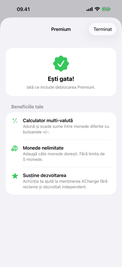 Ecranul de deblocare Premium XChange